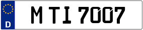 Truck License Plate